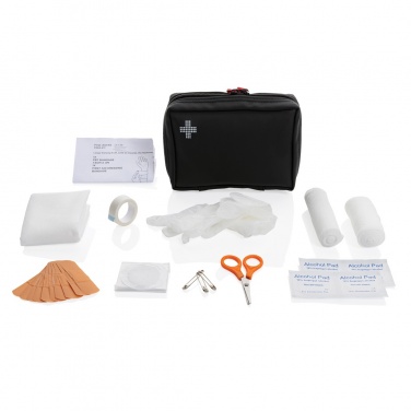 Logotrade promotional merchandise image of: RCS recycled nubuck PU pouch  first aid set