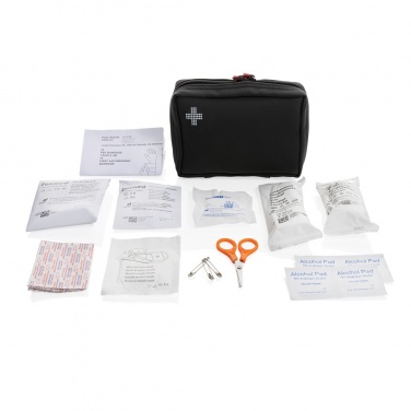 Logotrade promotional gifts photo of: RCS recycled nubuck PU pouch  first aid set
