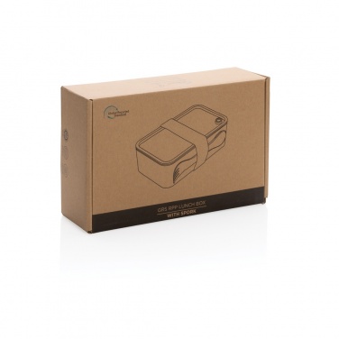 Logotrade promotional merchandise image of: GRS recycled PP lunch box with spork