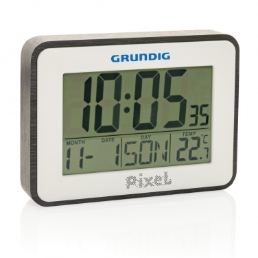 Logo trade promotional merchandise picture of: Grundig weatherstation alarm and calendar