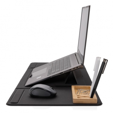 Logo trade promotional gifts picture of: Impact AWARE RPET Foldable desk organizer with laptop stand