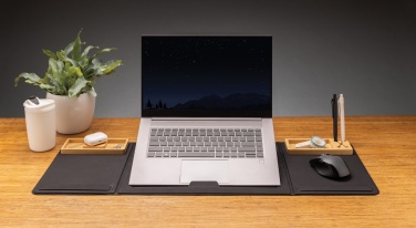 Logotrade promotional item picture of: Impact AWARE RPET Foldable desk organizer with laptop stand