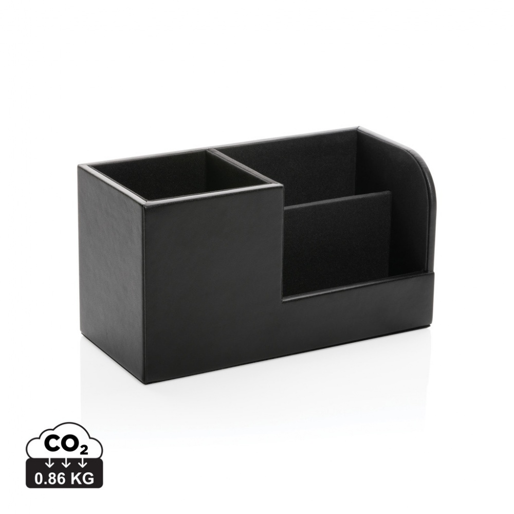 Logo trade corporate gift photo of: Swiss Peak RCS recycled PU Desk organiser