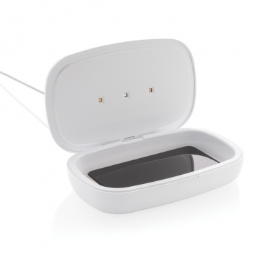Logotrade promotional products photo of: UV-C steriliser box with 5W wireless charger