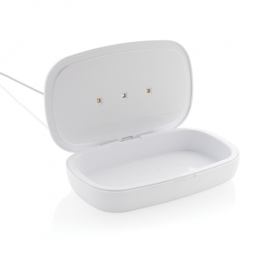 Logotrade business gift image of: UV-C steriliser box with 5W wireless charger