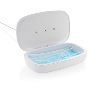 Logotrade promotional gift picture of: UV-C steriliser box with 5W wireless charger