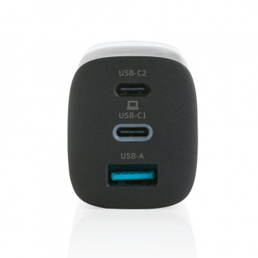 Logo trade business gift photo of: Philips 65W ultra fast PD 3-port USB wall charger