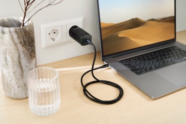 Logotrade promotional merchandise image of: Philips 65W ultra fast PD 3-port USB wall charger