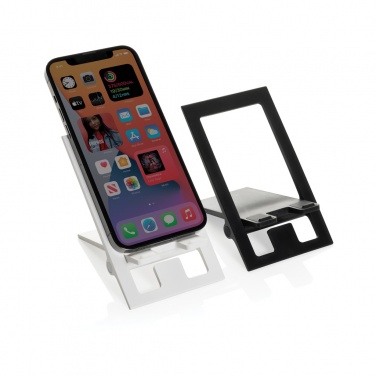 Logo trade business gifts image of: SnapStand RCS recycled plastic foldable phone stand
