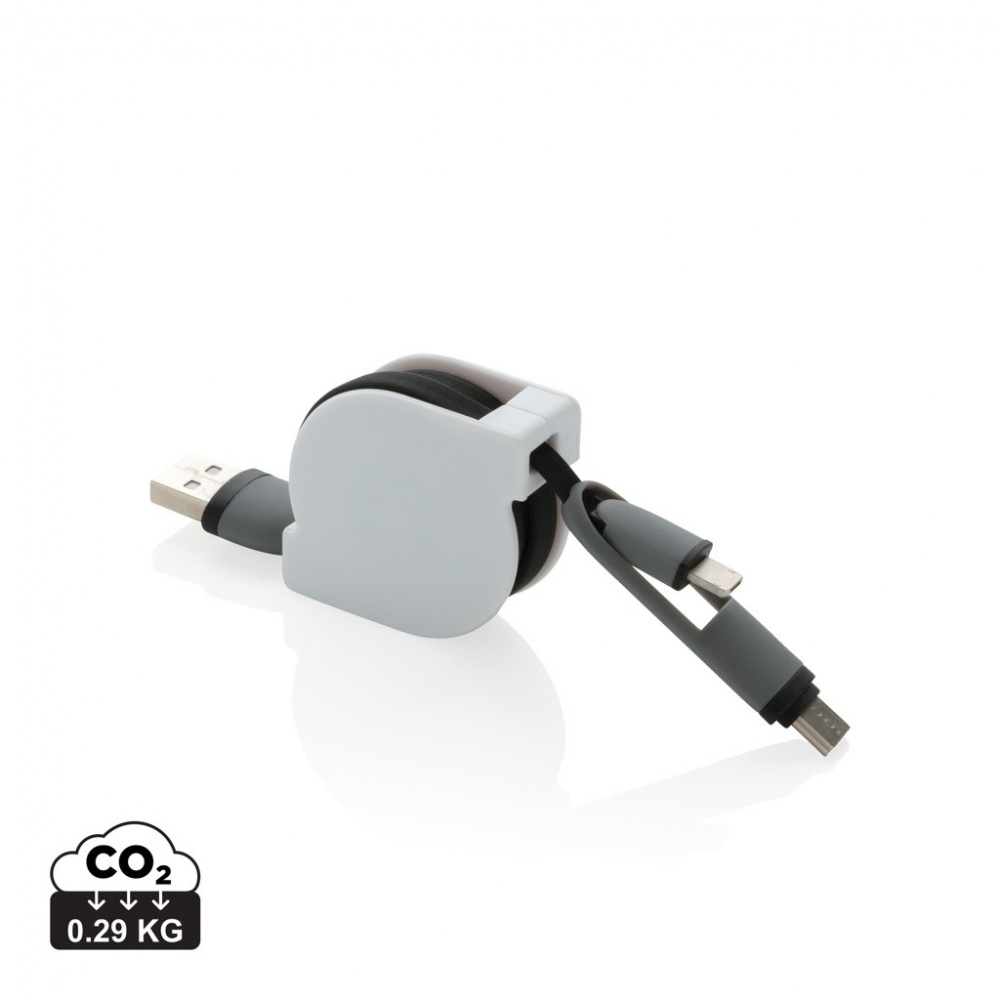 Logotrade business gift image of: 3-in-1 retractable cable