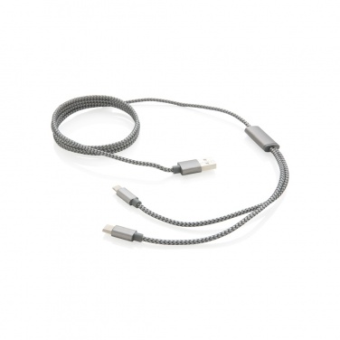 Logotrade advertising product picture of: 3-in-1 braided cable