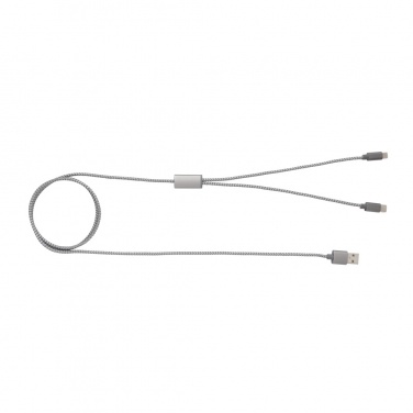 Logo trade corporate gifts image of: 3-in-1 braided cable