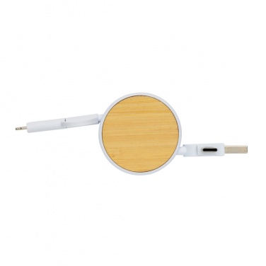 Logotrade promotional giveaways photo of: RCS recycled plastic Ontario 6-in-1 retractable cable