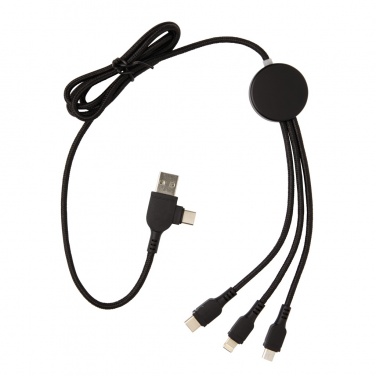 Logotrade promotional product image of: Light up logo 6-in-1 cable
