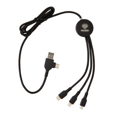 Logo trade corporate gift photo of: Light up logo 6-in-1 cable