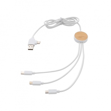 Logotrade promotional giveaways photo of: RCS recycled plastic Ontario 6-in-1 cable