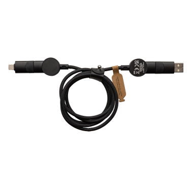 Logotrade business gift image of: Oakland RCS recycled plastic 6-in-1 fast charging 45W cable