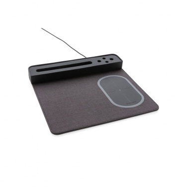 Logo trade promotional gift photo of: Air mousepad with 5W wireless charging and USB