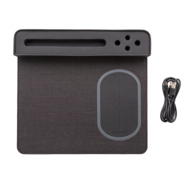 Logo trade promotional gifts picture of: Air mousepad with 5W wireless charging and USB