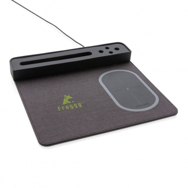 Logotrade promotional merchandise photo of: Air mousepad with 5W wireless charging and USB