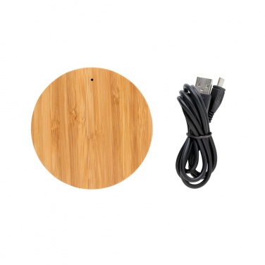 Logotrade promotional items photo of: Bamboo X 5W wireless charger
