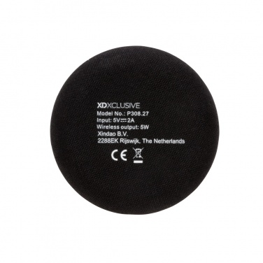 Logo trade promotional merchandise photo of: Bamboo X 5W wireless charger