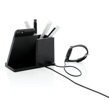 Logotrade corporate gift picture of: Ontario RCS recycled plastic 10W wireless charger