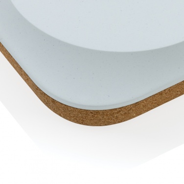 Logo trade promotional item photo of: Oregon RCS recycled plastic and cork 10W wireless