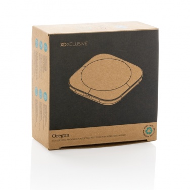 Logotrade advertising products photo of: Oregon RCS recycled plastic and cork 10W wireless