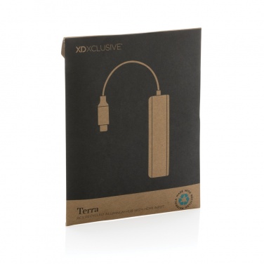 Logo trade promotional merchandise picture of: Terra RCS recycled aluminum hub with HDMI input
