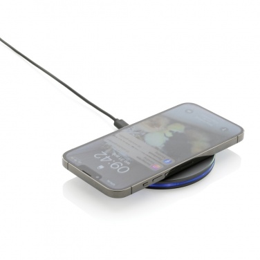 Logo trade promotional products image of: Terra RCS recycled aluminium 10W wireless charger