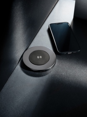 Logo trade promotional giveaways picture of: Terra RCS recycled aluminium 10W wireless charger