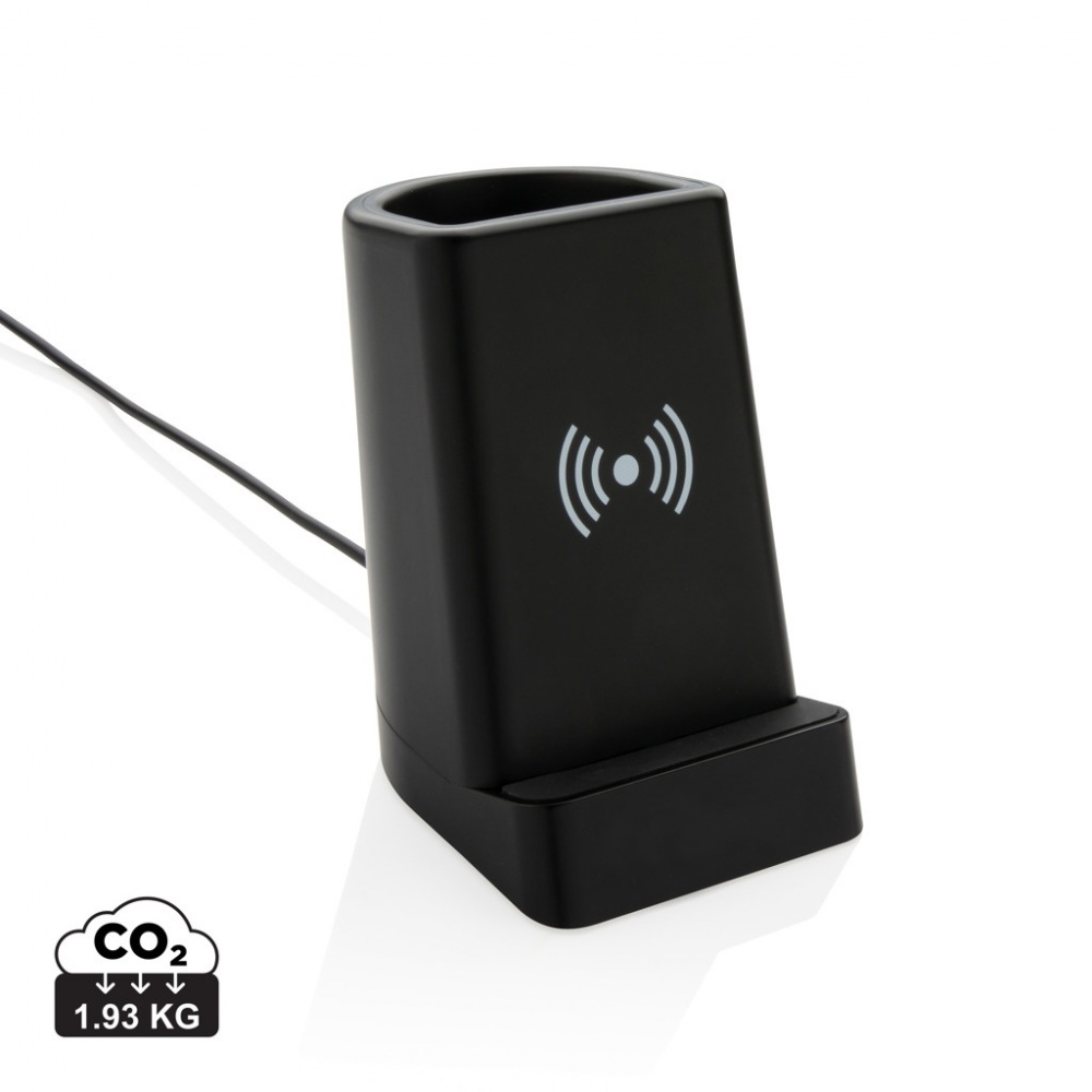 Logotrade promotional giveaways photo of: Light up logo 5W wireless charging pen holder