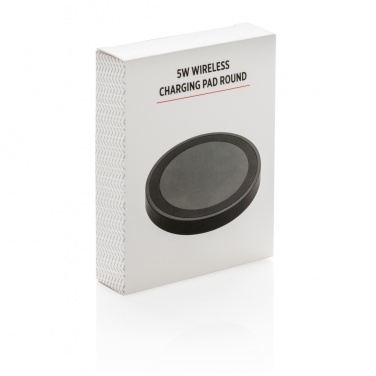 Logo trade corporate gift photo of: 5W wireless charging pad round