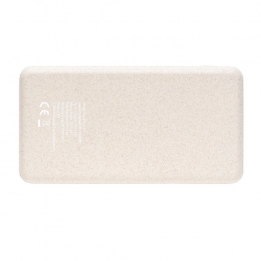 Logotrade business gifts photo of: Cork and Wheat Straw 8.000 mAh 5W wireless powerbank