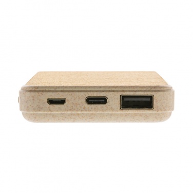Logo trade promotional item photo of: Cork and Wheat 5.000 mAh pocket powerbank