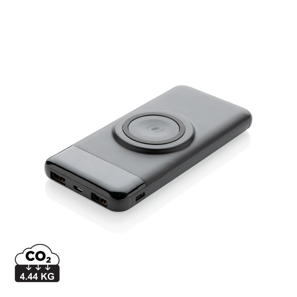 Logo trade advertising products picture of: 10.000 mah wireless powerbank with watch charger