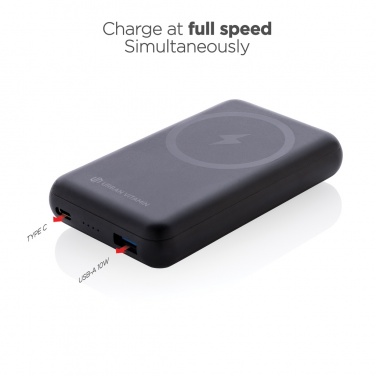 Logo trade promotional products image of: Urban Vitamin Sonoma RCS rplastic 10.000mah powerbank