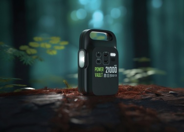 Logotrade promotional item image of: Power Vault RCS rplastic 21000 mAh portable power station