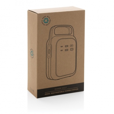 Logo trade promotional giveaways image of: Power Vault RCS rplastic 21000 mAh portable power station