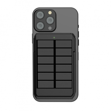 Logo trade promotional items picture of: Skywave RCS rplastic solar powerbank 5000 mAh 10W wireless