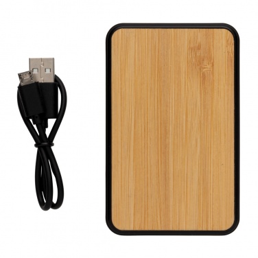 Logo trade promotional merchandise picture of: RCS recycled plastic 5.000 mAh Powerbank