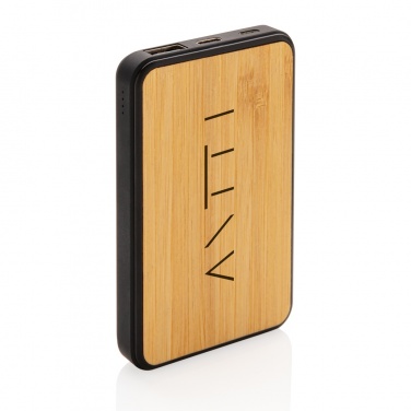 Logo trade promotional gifts picture of: RCS recycled plastic 5.000 mAh Powerbank
