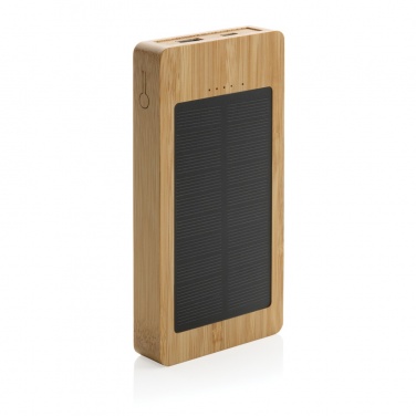 Logotrade promotional merchandise photo of: Sunwick 10.000 mAh Bamboo solar powerbank