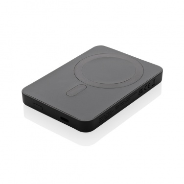 Logo trade promotional products image of: Magnetix RCS recycled plastic 5000 mah magnetic powerbank