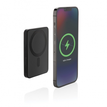 Logo trade promotional giveaway photo of: Magnetix RCS recycled plastic 5000 mah magnetic powerbank
