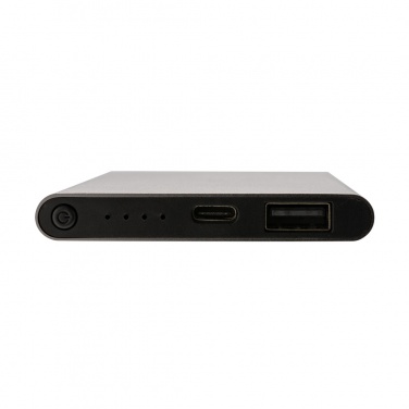 Logotrade business gifts photo of: RCS recycled plastic/aluminum 4000 mah powerbank with type C