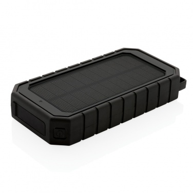 Logotrade promotional giveaway picture of: RCS recycled plastic Solar powerbank with 10W Wireless