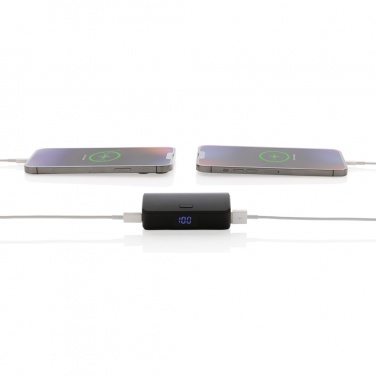 Logo trade promotional products picture of: FlashCharge RCS rplastic 5000 mah fast charge powerbank