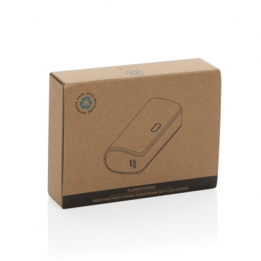 Logotrade promotional item picture of: FlashCharge RCS rplastic 5000 mah fast charge powerbank